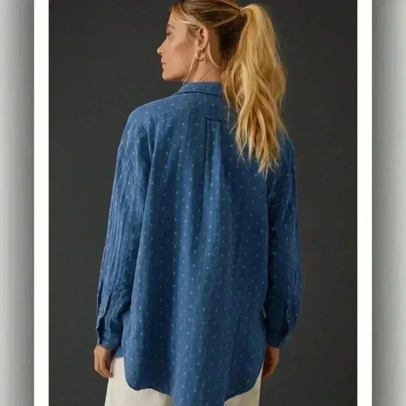 Anthropologie Pilcro Cotton Buttondown Size M - Picture 5 of 7